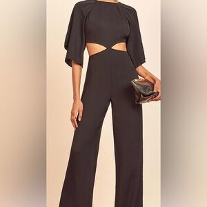 Reformation cornelia Black Jumpsuit